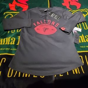 Atlanta Falcons  crewneck tie off sweatshirt